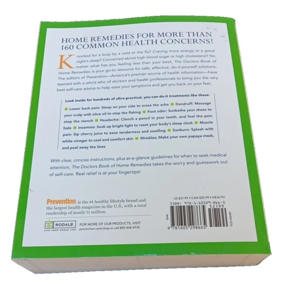The Doctor Book of Home Remedies 20th Anniversary Edition Prevention Rodale 2009